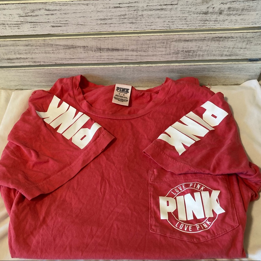 Victorious Secret Pink T-Shirt. Medium.